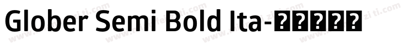 Glober Semi Bold Ita字体转换